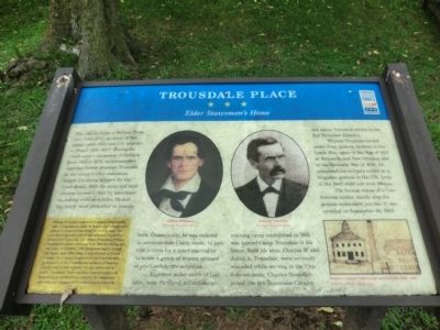 Trousdale Place Marker. Click for full size. Trousdale Place Marker image. Click for full size.
