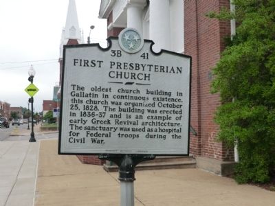 First Presbyterian Church Marker image. Click for full size.