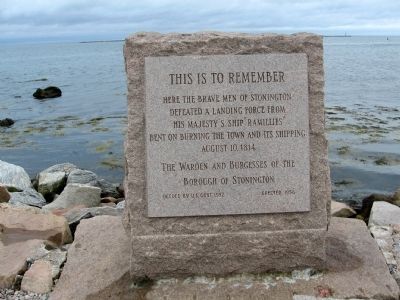 Battle of Stonington Monument. Click for full size. Battle of Stonington Monument image. Click for full size.