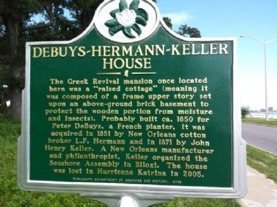 Debuys-Hermann-Keller House Marker. Click for full size. Debuys-Hermann-Keller House Marker image. Click for full size.
