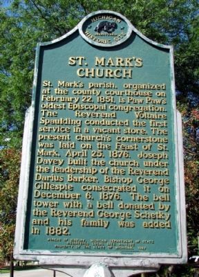 St. Mark's Church Marker. Click for full size. St. Mark's Church Marker image. Click for full size.