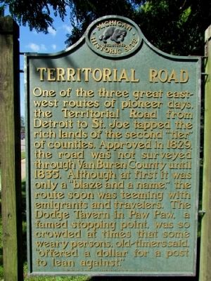 Territorial Road Marker. Click for full size. Territorial Road Marker image. Click for full size.