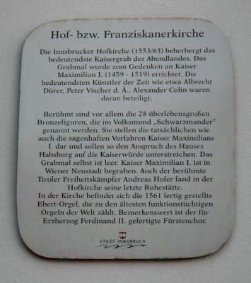 Court or Franciscan Church Marker. Click for full size. Court or Franciscan Church Marker image. Click for full size.