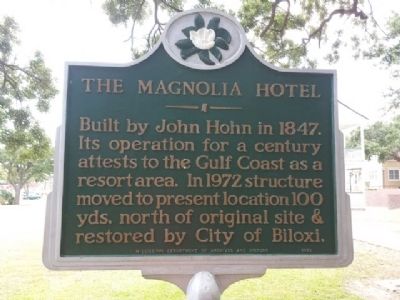 The Magnolia Hotel Marker image. Click for full size.