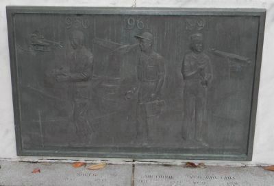 Pharmacists' War Memorial: close-up of north wall art work image. Click for full size.