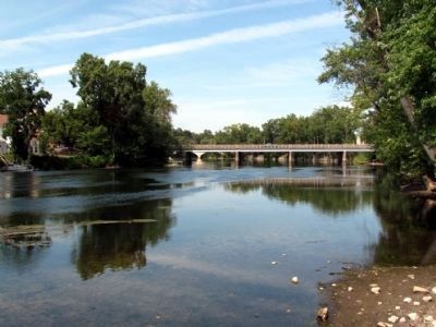 Location of Old Sauk Trail ford<br>across the St. Joseph River image. Click for full size.