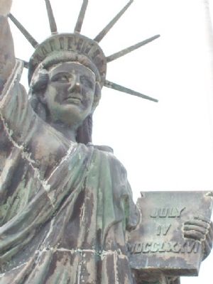 Replica of the Statue of Liberty. Click for full size. Replica of the Statue of Liberty image. Click for full size.