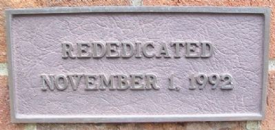 Replica of the Statue of Liberty Rededication Marker. Click for full size. Replica of the Statue of Liberty Rededication Marker image. Click for full size.