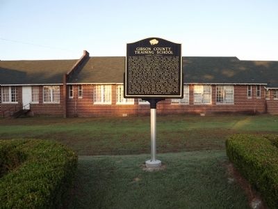Gibson County Training School Marker image. Click for full size.