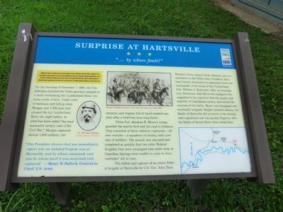 Surprise at Hartsville Marker image. Click for full size.