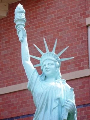 Replica of the Statue of Liberty Detail. Click for full size. Replica of the Statue of Liberty Detail image. Click for full size.