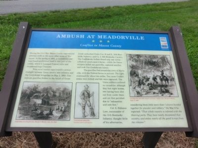 Ambush at Meadorville Marker image. Click for full size.