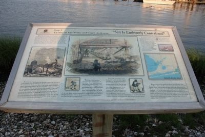 Stop 3 Vicinity of Salt Works and Camp Anderson Marker image. Click for full size.