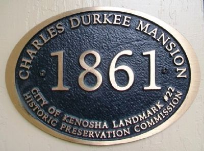 Charles Durkee Mansion Marker image. Click for full size.