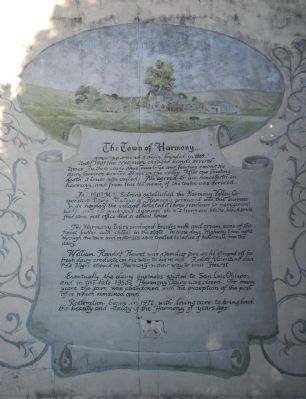 The Town of Harmony Marker image. Click for full size.