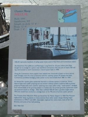 Oyster Sloop Nellie Marker. Click for full size. Oyster Sloop Nellie Marker image. Click for full size.