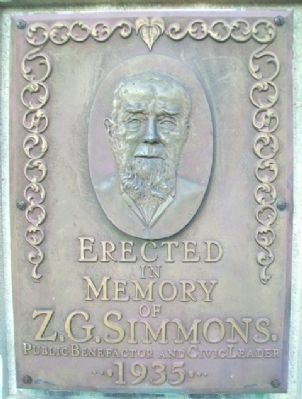 Simmons Island Park Marker (west side). Click for full size. Simmons Island Park Marker (west side) image. Click for full size.