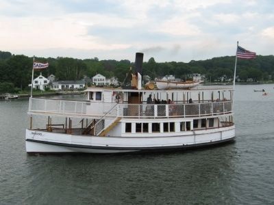 The Sabino cruising on the Mystic River. Click for full size. The Sabino cruising on the Mystic River image. Click for full size.