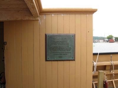 Plaque On Board Ship image. Click for full size.