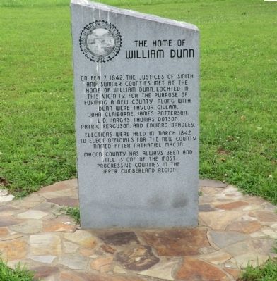 The Home of William Dunn Marker image. Click for full size.