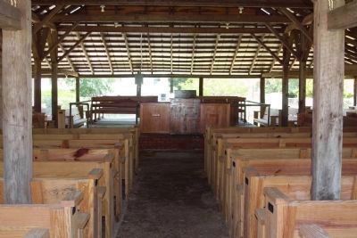 Cypress Methodist Camp Ground Pulpit, seen today image. Click for full size.