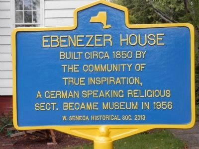 Ebenezer House Marker. Click for full size. Ebenezer House Marker image. Click for full size.