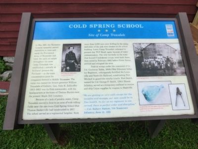 Cold Spring School Marker image. Click for full size.