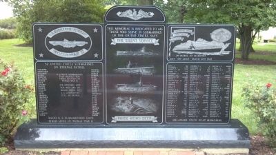 Delaware & New Jersey WWII Submariners Memorial Marker. Click for full size. Delaware & New Jersey WWII Submariners Memorial Marker image. Click for full size.