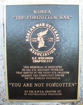Korean War Memorial Marker image. Click for full size.