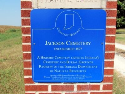 Jackson Cemetery Marker image. Click for full size.