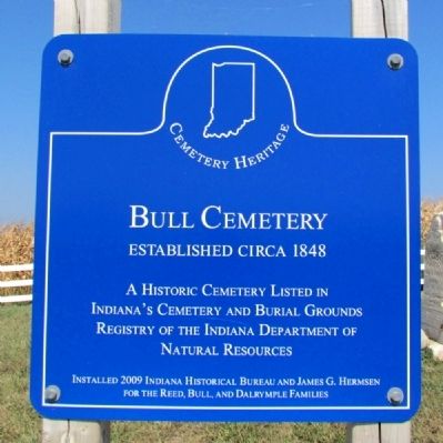 Bull Cemetery Marker image. Click for full size.
