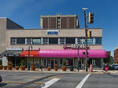 Building Blocks Marker<br> In front of T-Mobile, 8668 Colesville Road. Click for full size. Building Blocks Marker<br> In front of T-Mobile, 8668 Colesville Road image. Click for full size.