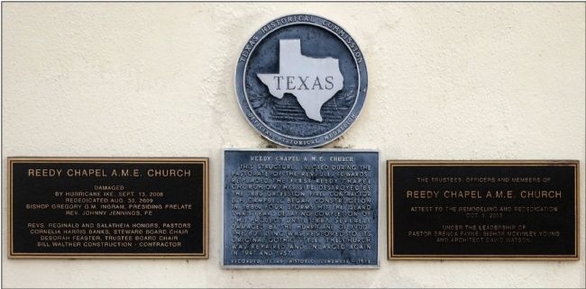 Reedy Chapel A. M. E. Church Markers. Click for full size. Reedy Chapel A. M. E. Church Markers image. Click for full size.