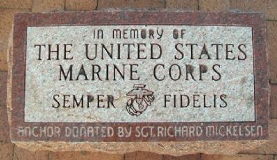 The United States Marine Corps Marker image. Click for full size.