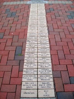 Pearl Harbor Roll of Honored Wisconsin Dead image. Click for full size.