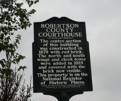 Robertson County Courthouse Marker image. Click for full size.