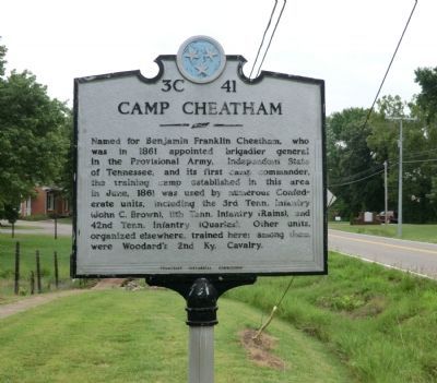 Camp Cheatham Marker image. Click for full size.