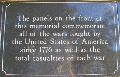 War Memorial Panels Marker image. Click for full size.