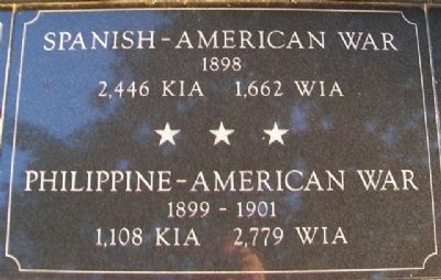 War Memorial Spanish-American War Marker image. Click for full size.