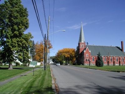 Southern Approach to Thomas R. Lounsbury Marker. Click for full size. Southern Approach to Thomas R. Lounsbury Marker image. Click for full size.