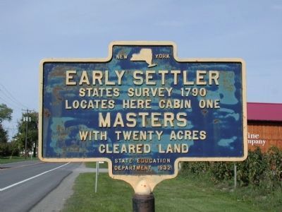 Early Settler Marker. Click for full size. Early Settler Marker image. Click for full size.