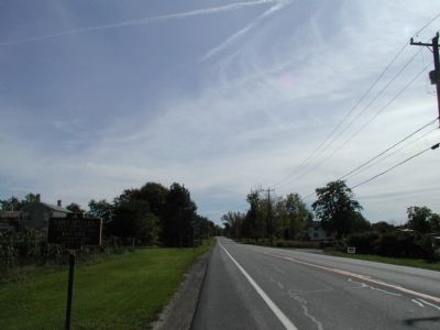 Northern Approach to Early Settler Marker. Click for full size. Northern Approach to Early Settler Marker image. Click for full size.