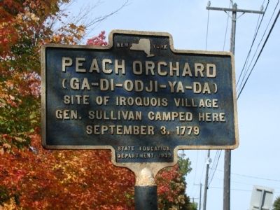 Peach Orchard Marker image. Click for full size.