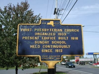 First Presbyterian Church Marker. Click for full size. First Presbyterian Church Marker image. Click for full size.