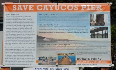 Save Cayucos Pier Banner image. Click for full size.