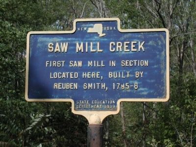 Saw Mill Creek Marker image. Click for full size.