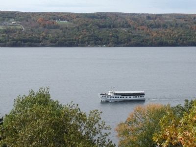 View of Seneca Lake from William Wickham Marker. Click for full size. View of Seneca Lake from William Wickham Marker image. Click for full size.