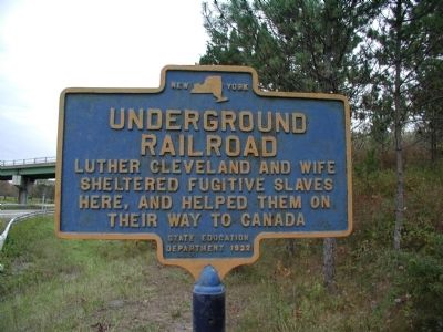 Underground Railroad Marker. Click for full size. Underground Railroad Marker image. Click for full size.