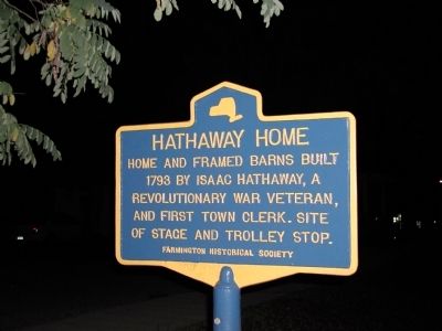 Hathaway Home Marker. Click for full size. Hathaway Home Marker image. Click for full size.