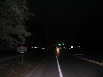 Hathaway Home Marker facing East. Click for full size. Hathaway Home Marker facing East image. Click for full size.